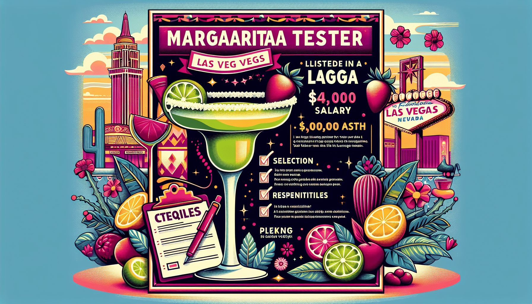 Dream Job: Get Paid $4,000 to Test Margaritas in Las Vegas